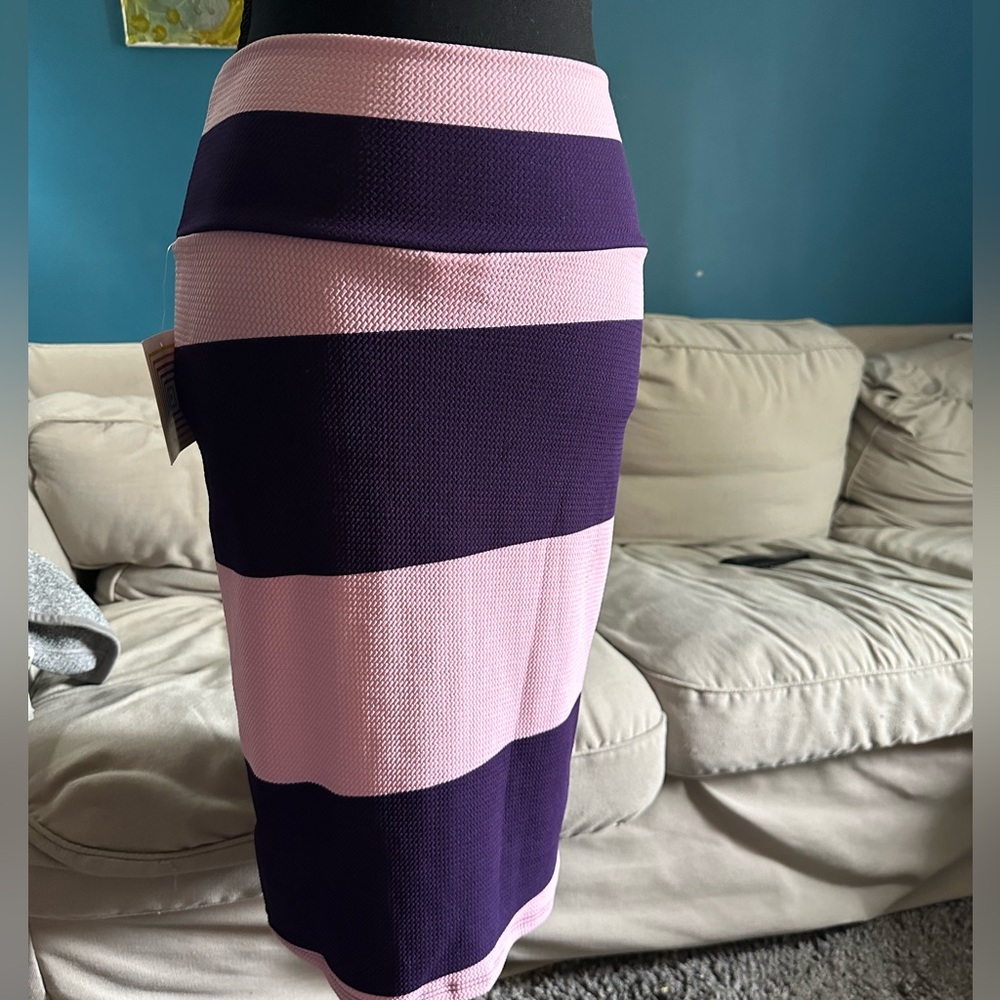 Lularoe Cassie Pencil color-block skirt size XS